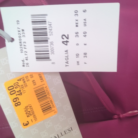 Fuchsia Knee Length Skirt - Picture 4 of 5